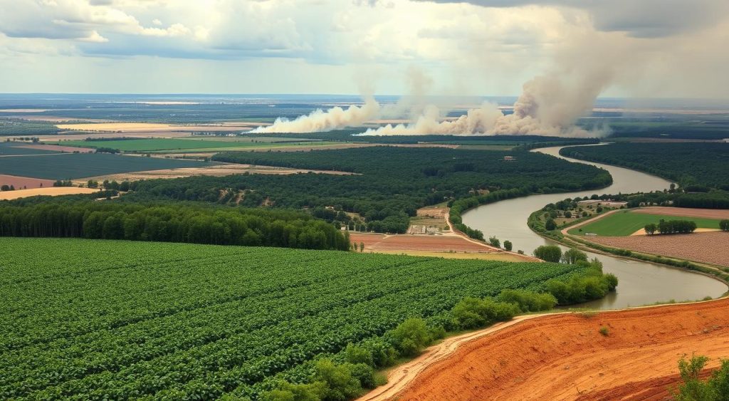 Impacto ambiental da produção de soja