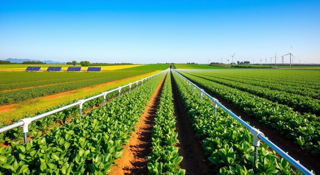 Irrigação sustentável em ação