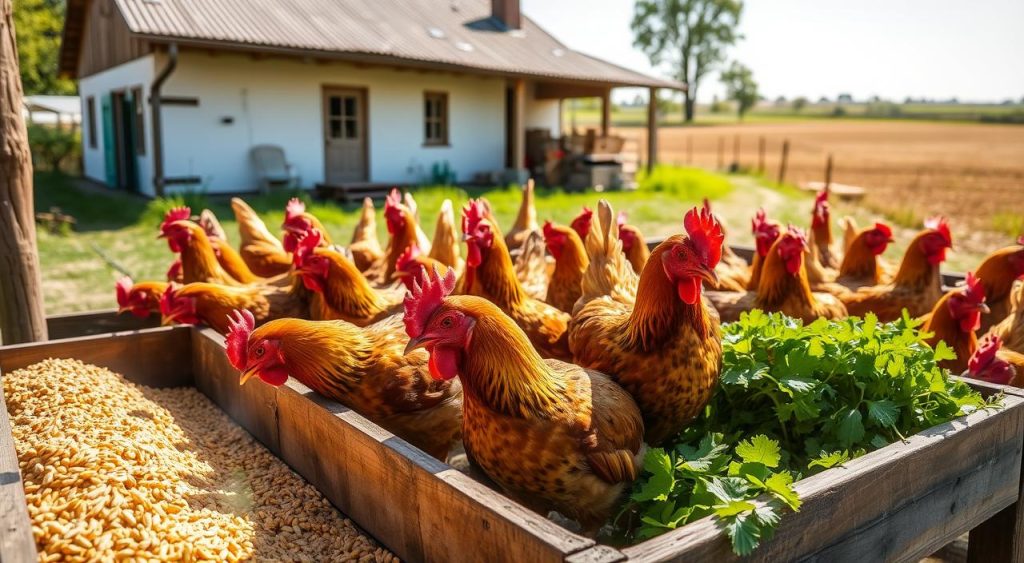 alimentação galinhas caipiras