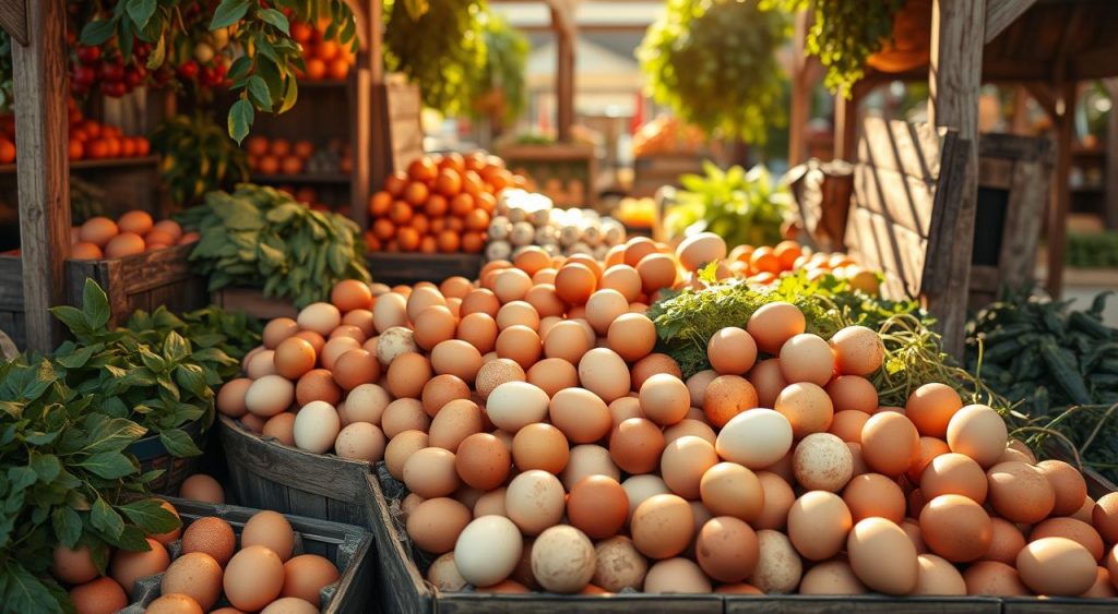 comercialização de ovos orgânicos