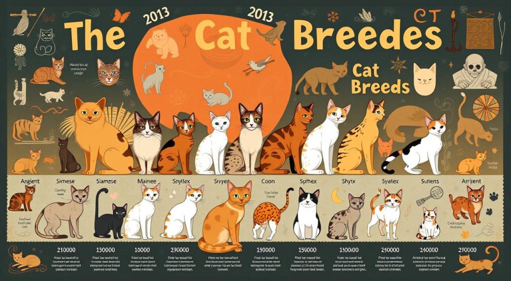 evolução de raças de gatos