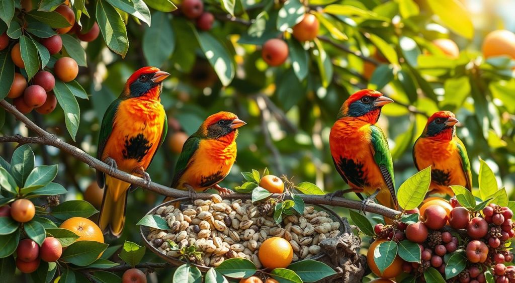 sinais de boa nutrição em aves