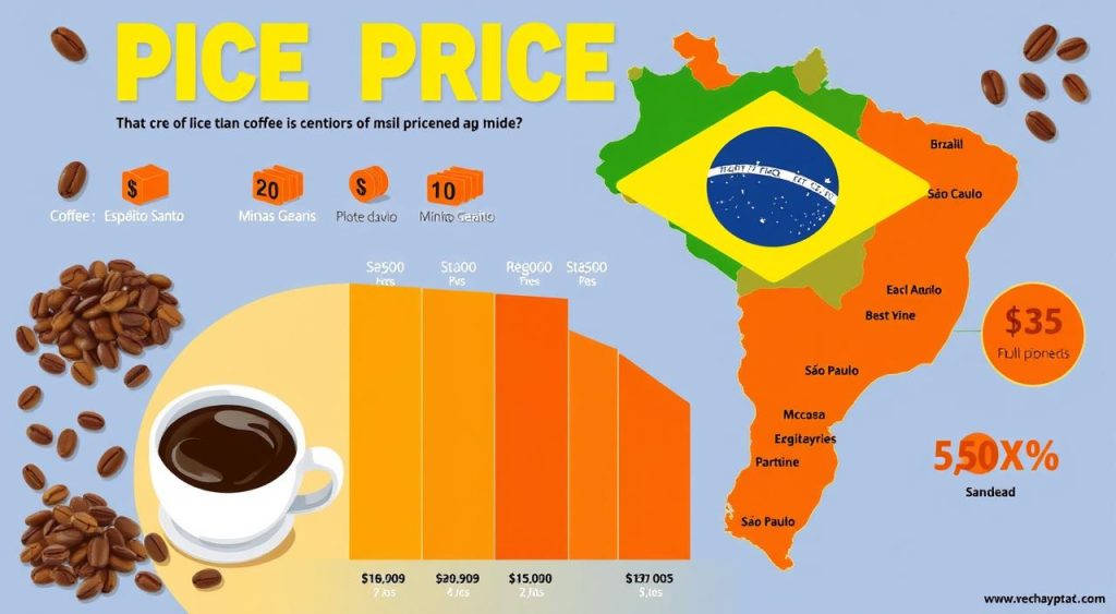 Comparativo de Preços de Café nas Regiões Brasileiras