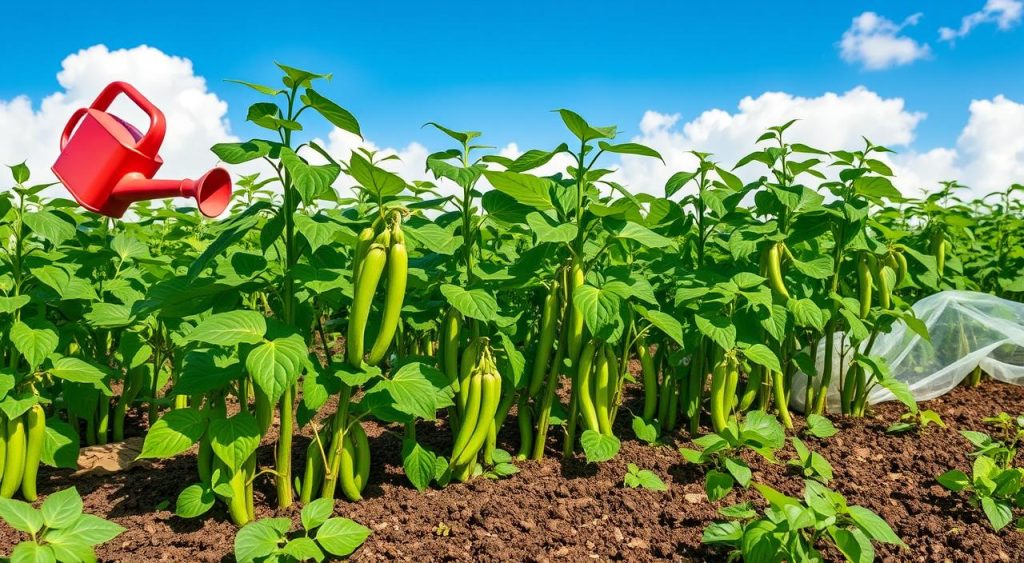 Cuidados com plantação de feijão