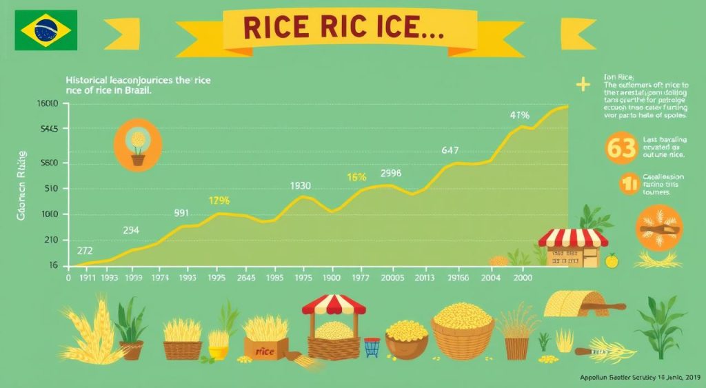 Histórico de Preços do Arroz no Brasil