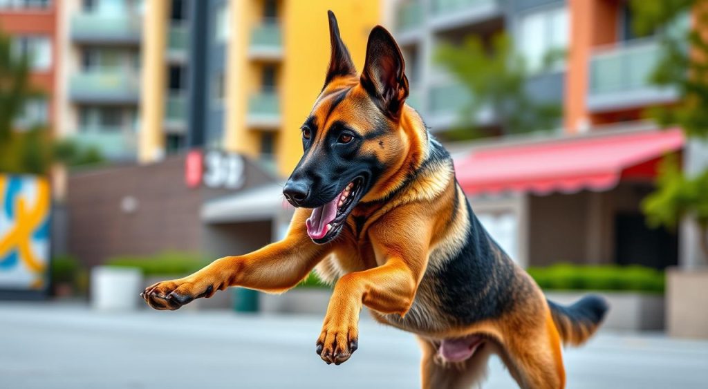 Pastor Belga Malinois em ação