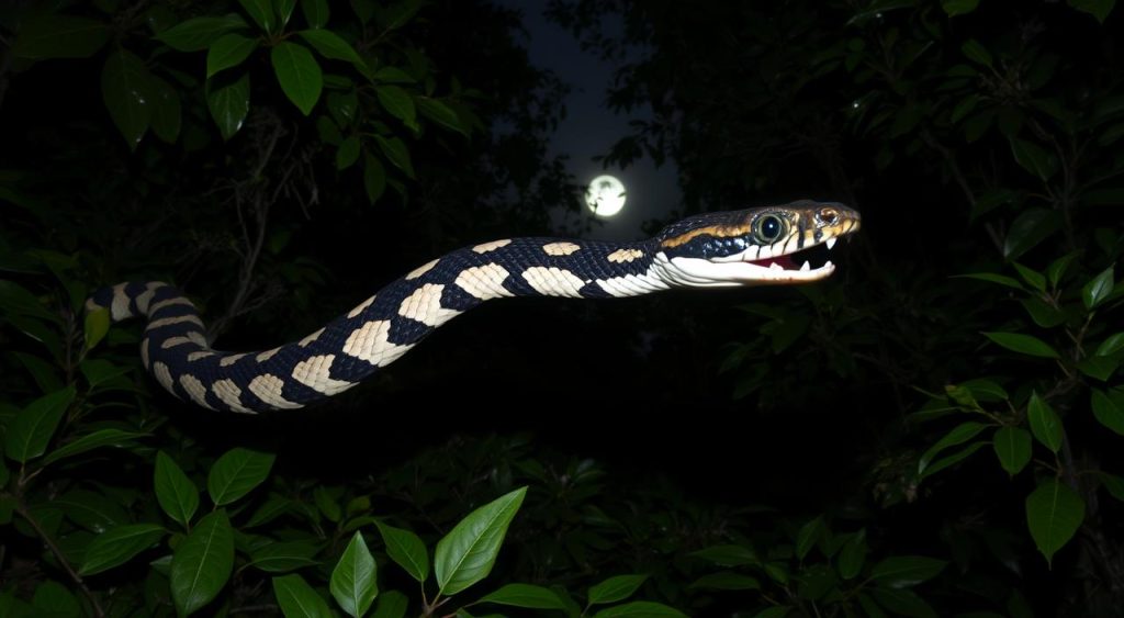 Cobra Krait Malasiana Predadora Noturna