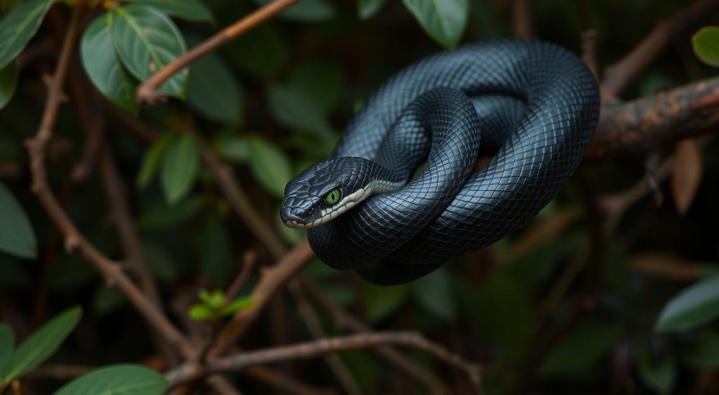 Mamba Negra cobra perigosa