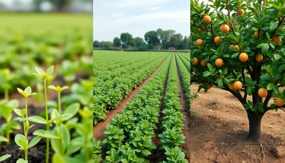 Culturas de Ciclo Curto e Longo: Equilibrando a Renda e o Investimento no Campo