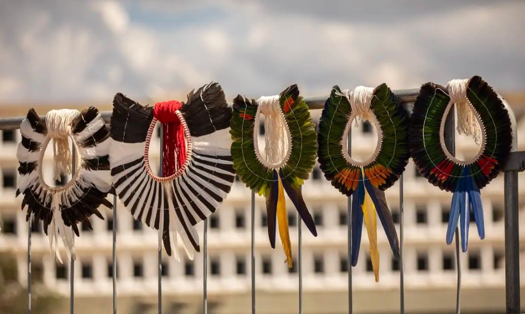 Indígenas Protestam no STF contra Marco Temporal - Imagem do artigo original