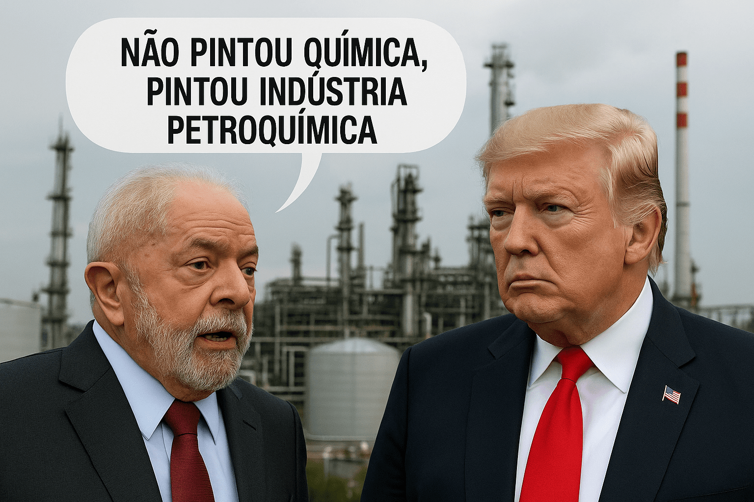 Lula Compara Relação Com Trump a “Indústria Petroquímica” - Imagem do artigo original
