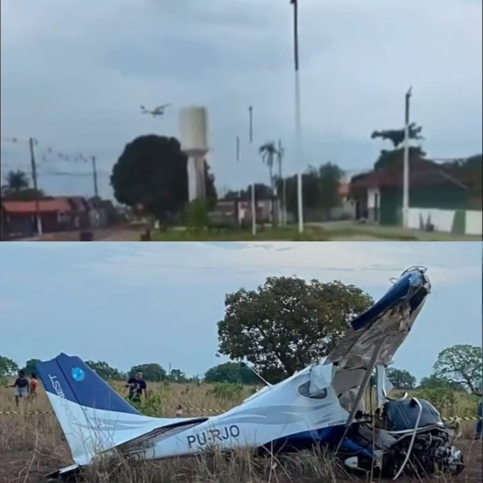 Avião Cai em Fazenda de Tocantins e Mata Piloto - Imagem do artigo original