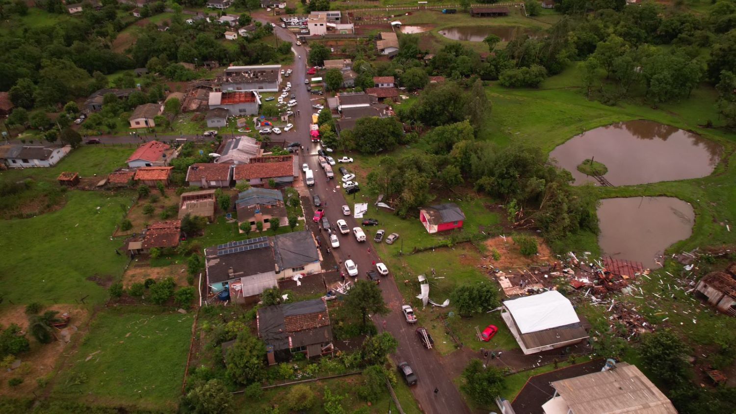 Três Tornados Atingem o Oeste de Santa Catarina - Imagem do artigo original