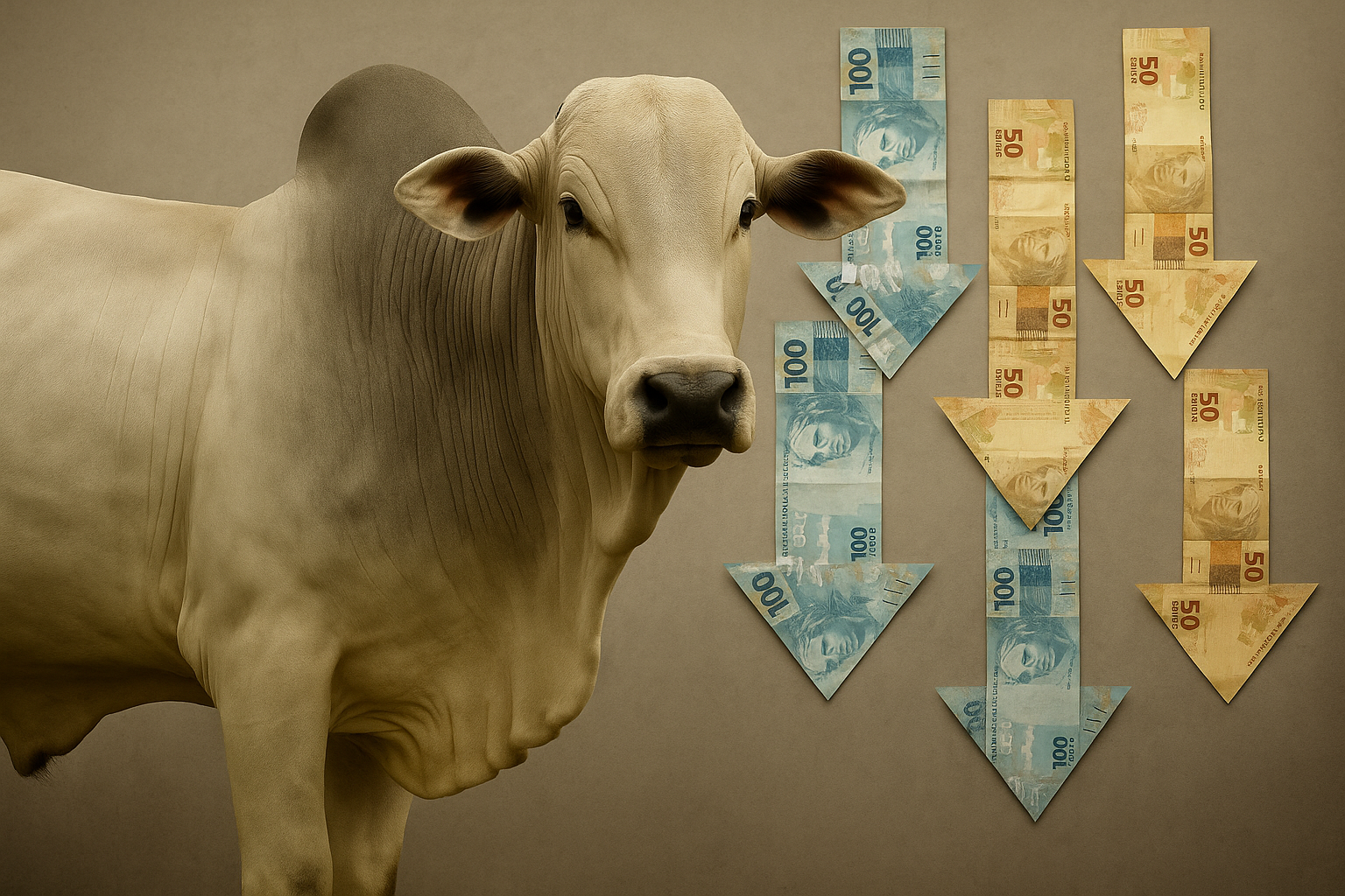 Preço da Arroba do Boi Cai na Bahia e em Outros Estados - Imagem do artigo original