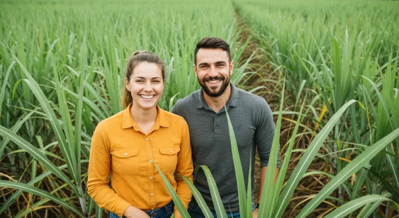 Crescimento da Cana de Açúcar em Cultivo Rural no Agronegócio
