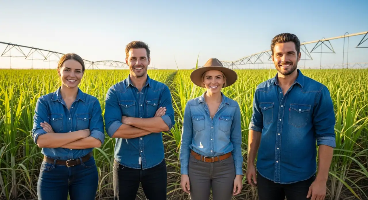 Crescimento da Cana-de-Açúcar em Cultivo Rural no Agronegócio