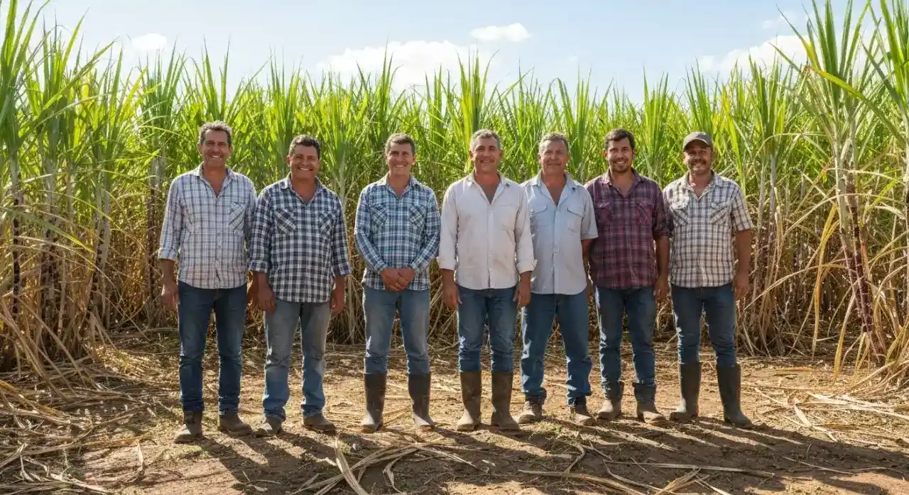 Crescimento da Cana de Açúcar em Cultivo Rural no Agronegócio