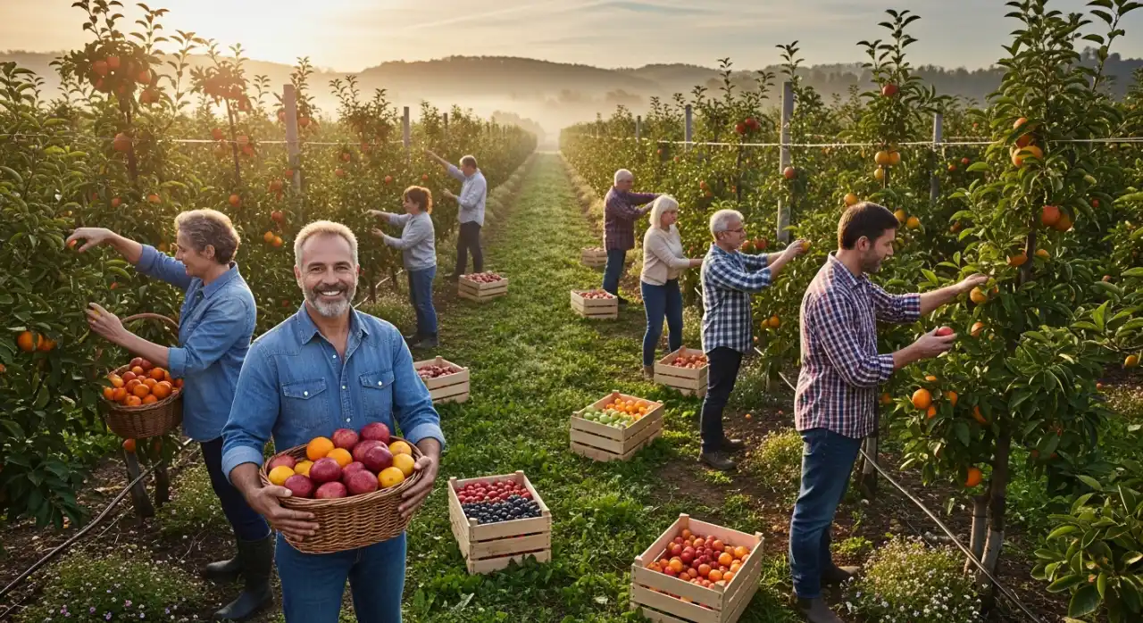 Cultivo de Frutas no Campo com Foco em Qualidade e Sabor