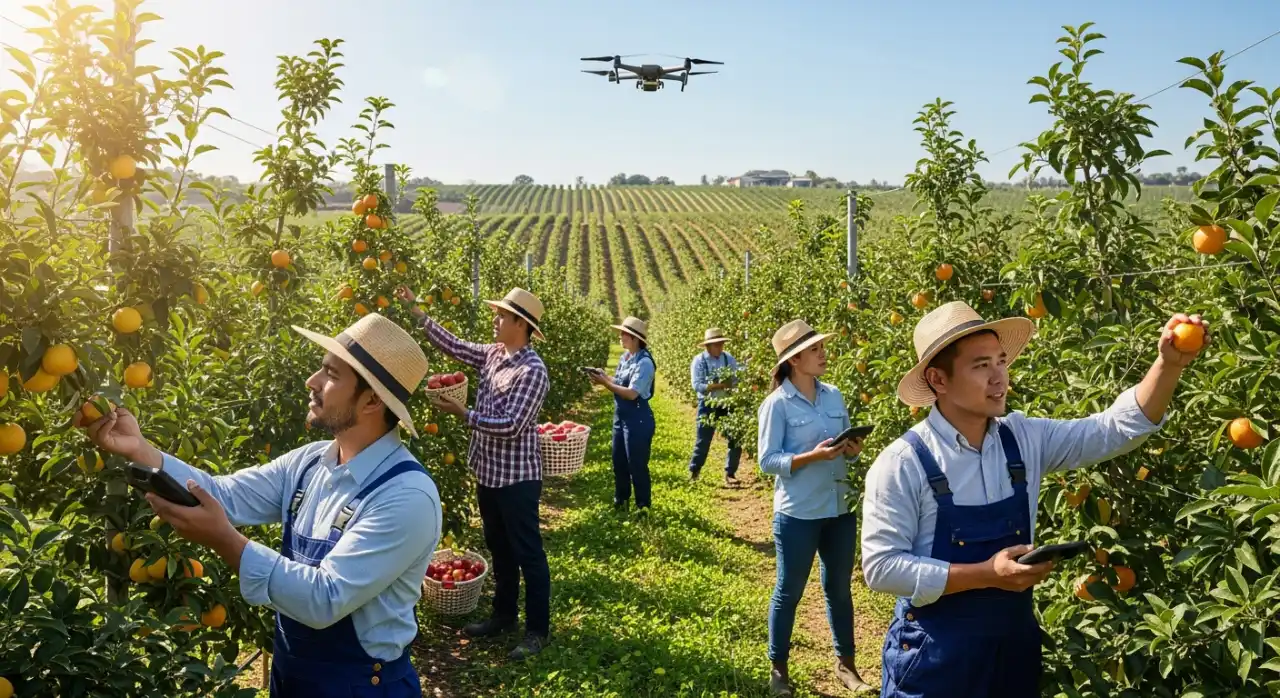 Cultivo de Frutas no Campo com Foco em Qualidade e Sabor
