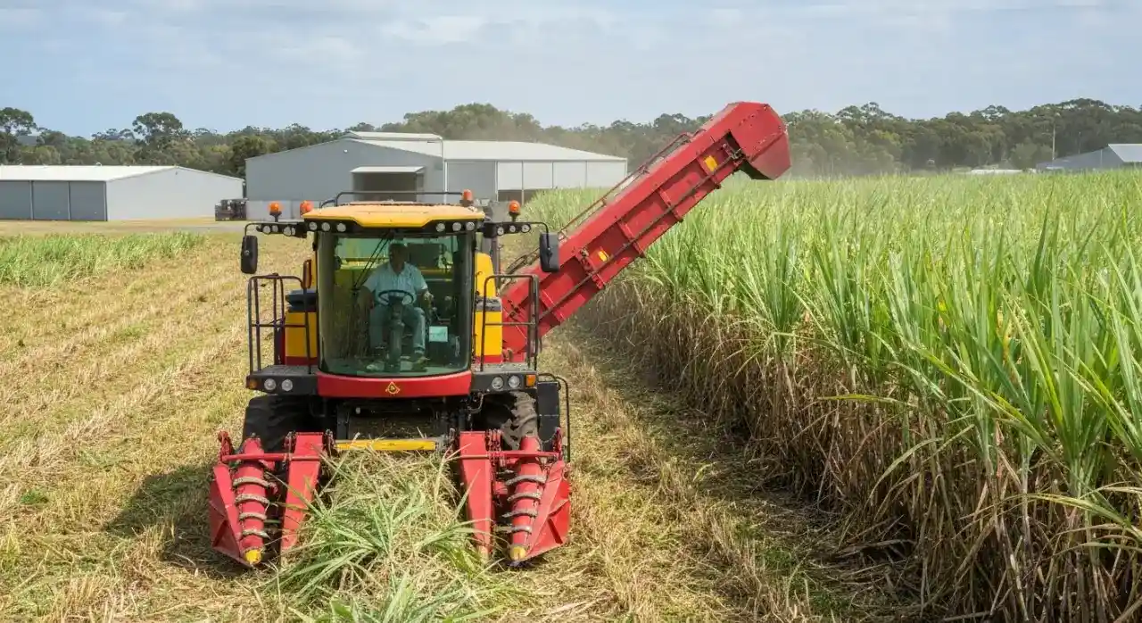 Lavoura de Cana-de-Açúcar com Alto Desenvolvimento