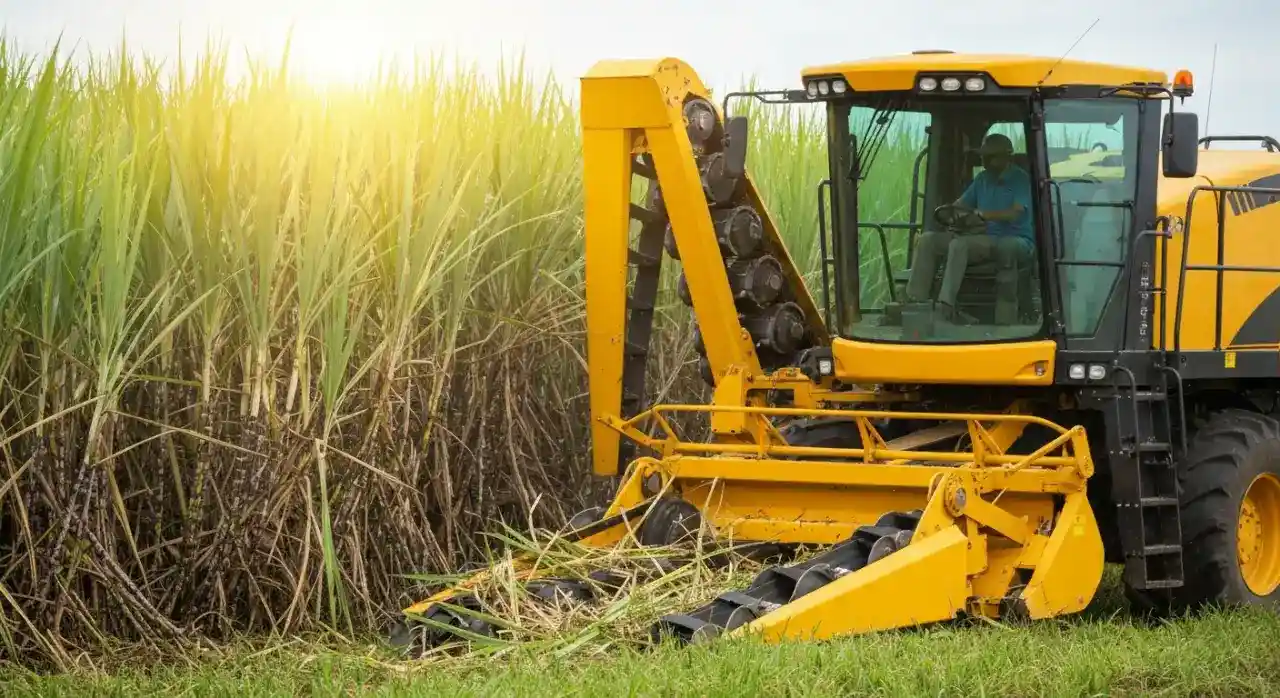 Lavoura de Cana de Açúcar com Alto Desenvolvimento