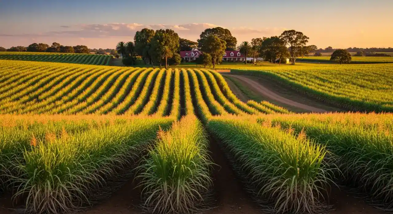 Plantação de Cana de Açúcar para Produção Agrícola