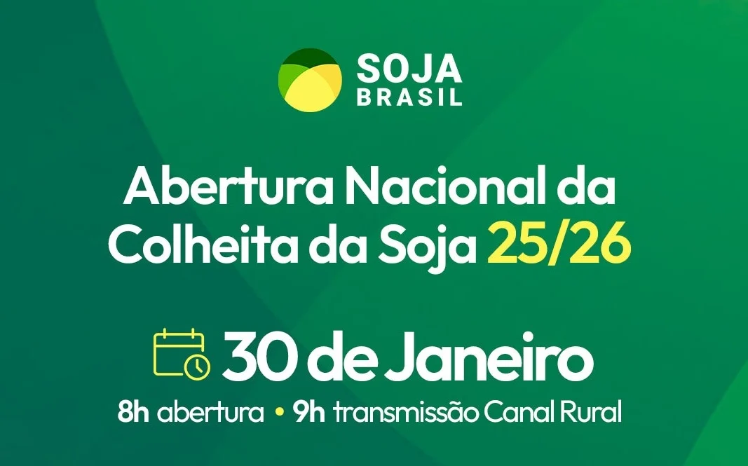 Imagem destacada Inscrições para a Abertura Nacional da Colheita da Soja