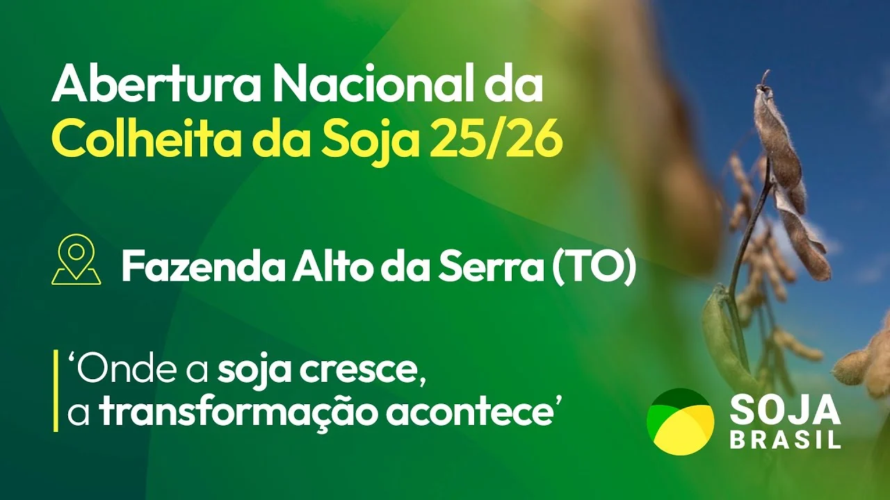 Imagem destacada Abertura Nacional da Colheita da Soja / no Tocantins